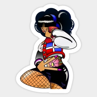 Dominican Republic - Latina Nina Doll Sticker